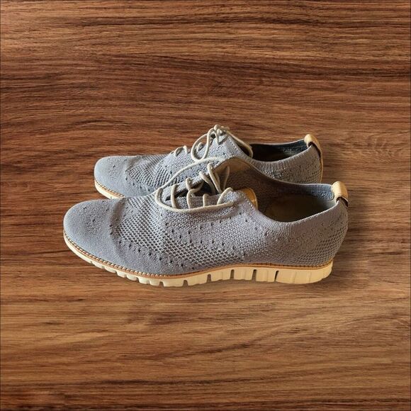 Cole Haan Mens blue GreyZerogrand Stitchlite Wingtip Oxford Shoes Size 10 main image 12